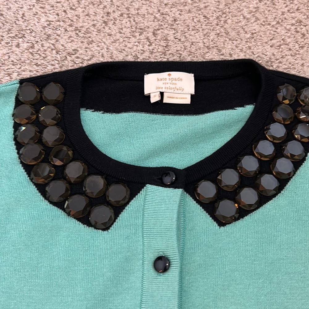 Kate Spade Jeweled Cardigan, Small - Picture 3 of 13